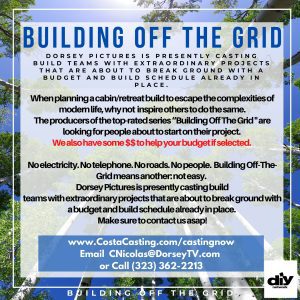 Are You Planning To Build Off The Grid?