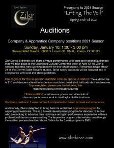 Read more about the article Dancer Auditions in Denver Colorado for 2021