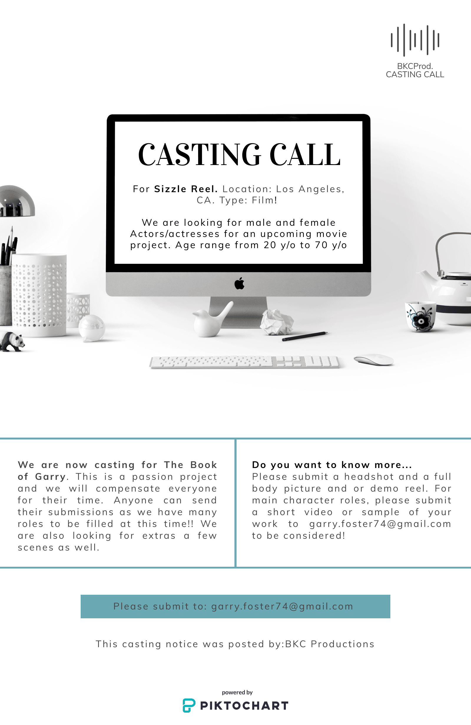 Read more about the article Auditions in Los Angeles for Sizzle Reel