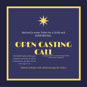 NYC Casting Lead Female Role for Music Video