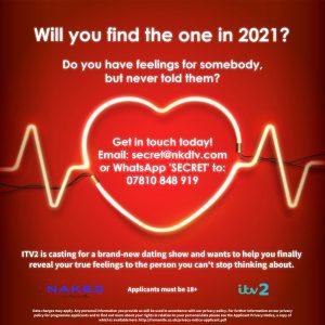 UK Casting Call for ITV2 Dating Reality Show