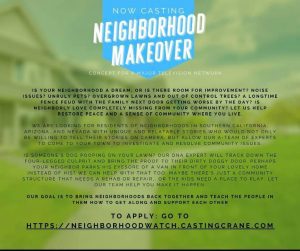 Read more about the article Major TV Network Casting For Neighborhood Makeover Show