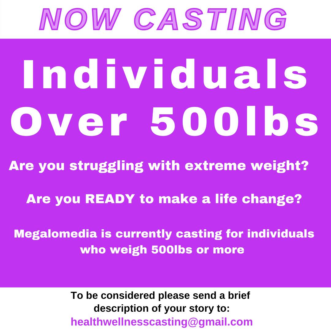 Read more about the article Casting People 500 lbs. Or More Overweight
