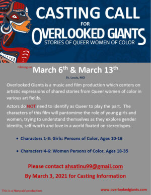 Casting Women of Color and Girls of Color in St. Louis, MO