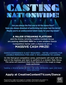 Read more about the article Casting Amazing Male Dancers for New Amateur Dance Competition Show