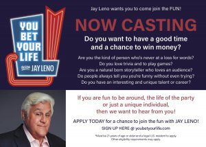 Read more about the article Nationwide Casting Call for You Bet Your Life Game Show
