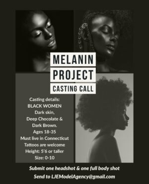 African American Models in Connecticut for “The Melanin Project”