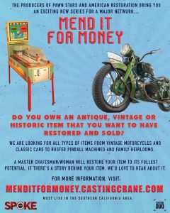 Read more about the article Casting Mend it For Money – Got Items That Need Restoration?