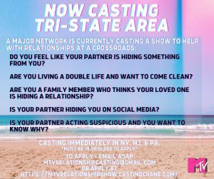 Read more about the article MTV Relationship Show Now Casting in NY Area