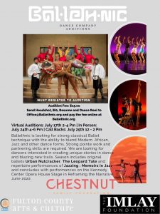 Read more about the article Atlanta Dance Company Auditions for Ballet, Ballethnic Dance Company