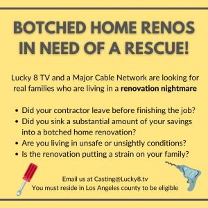 Read more about the article Casting Homeowners in Los Angeles Who are Dealing With a Botched Home Renovation