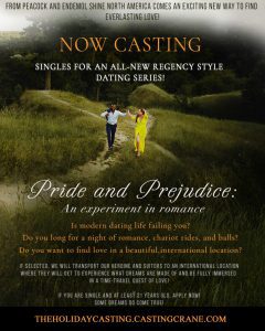 Read more about the article Reality Dating Show, PRIDE AND PREJUDICE: An experiment in romance, Now Casting Singles