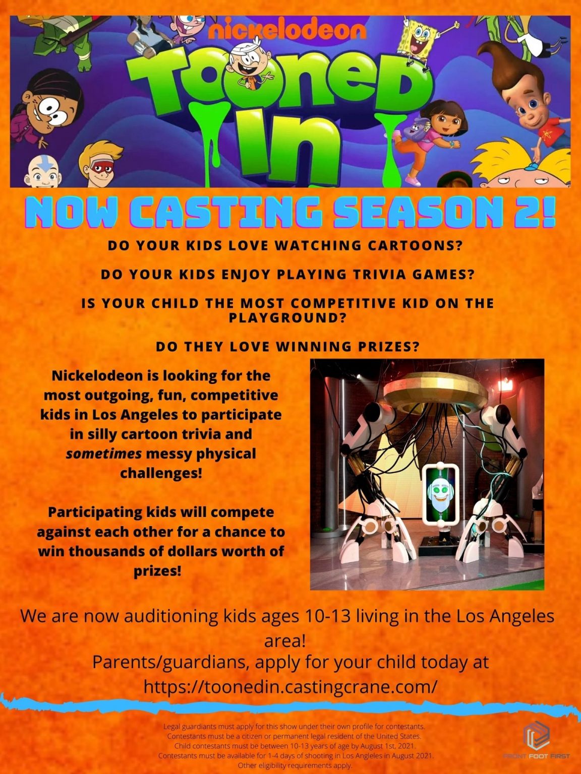 Auditions for Nickelodeon Show “Tooned In” In Los Angeles | Auditions Free