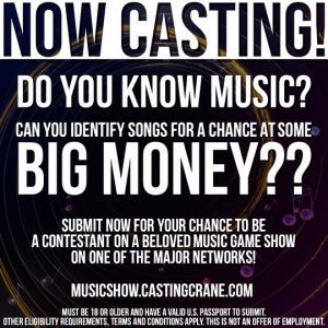 Read more about the article Game Show Is Casting Music Lovers Nationwide