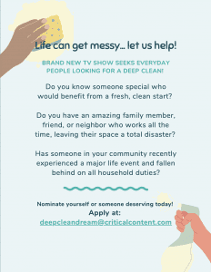 Read more about the article Los Angeles Casting Call for Messy People Needing A Clean Start