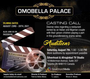 Auditions in Toronto Canada for Drama Series