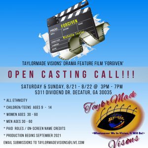 Read more about the article Open Casting Call in Decatur, Georgia for Feature Length Movie – Lead Roles and Extras