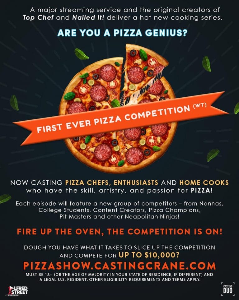 Casting Pizza Makes for New Reality Cooking Competition Show Casting