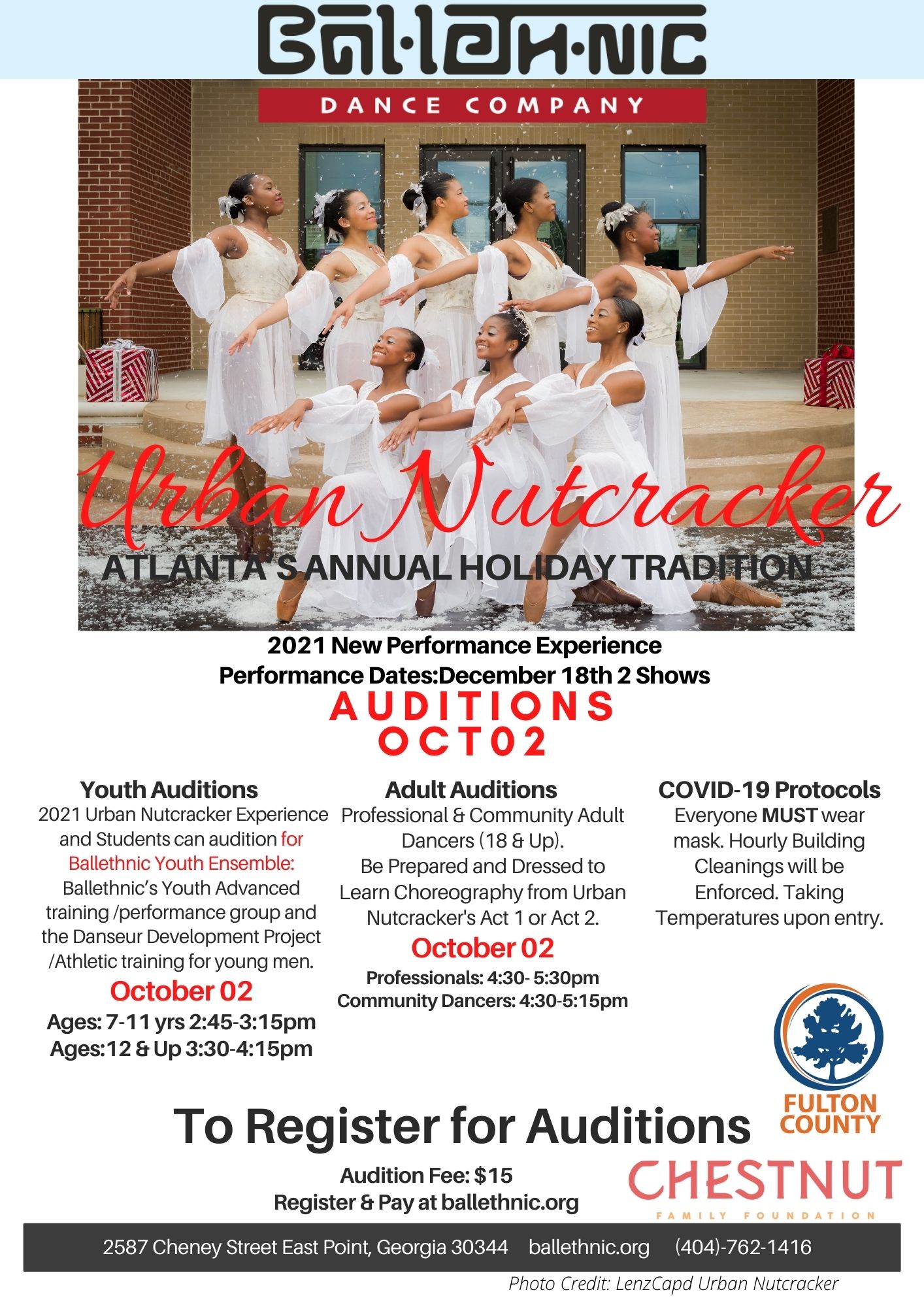 Read more about the article Auditions for Urban Nutcracker Ballet in Atlanta