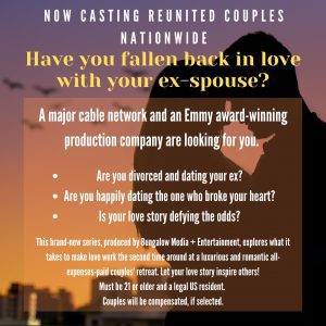 Casting Call Nationwide for People Dating Their Ex, Again.