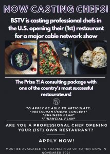 Read more about the article Casting Call for Chefs Nationwide For Reality Competition Series