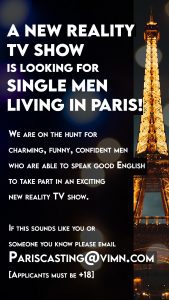 Read more about the article Casting Single Men Living In Paris