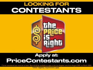 Price Is Right Game Show Casting in California