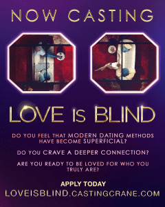 Read more about the article Casting Call Nationwide for Netflix Show “Love Is Blind”