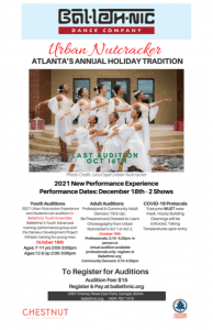 Read more about the article Auditions for Ballet Dancers, Urban Nutcracker in Atlanta, GA