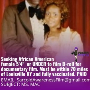 Audition in Louisville, Kentucky for “Project Purple”