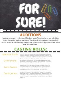 Read more about the article Teen Actors for A TV Pilot