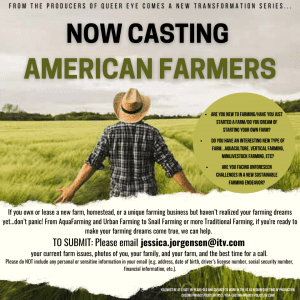 Casting American Sustainable Farmers Nationwide – Transfarmation