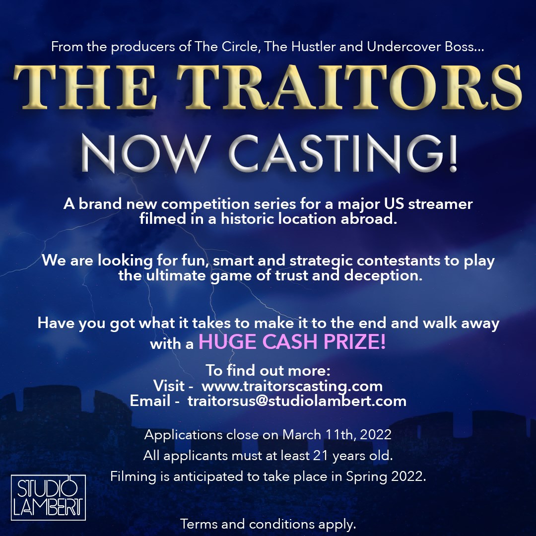 The Traitors' Shaking Things Up For S2 – Contenders TV: Docs + Unscripted –  Deadline