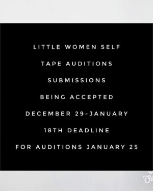 Movie Auditions in Boston for “Little Women”