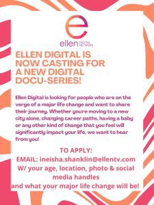 Read more about the article Casting People Going Through A Life Change for Ellen