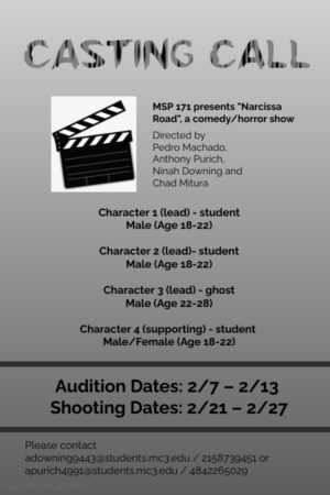 Student Film “Narcissa Road” Holding Auditions in Philadelphia, PA Area