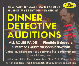 Dinner Detective Holding Actor Auditions in Columbus, Ohio