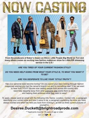Nationwide Casting Call for New Fashion Makeover Show