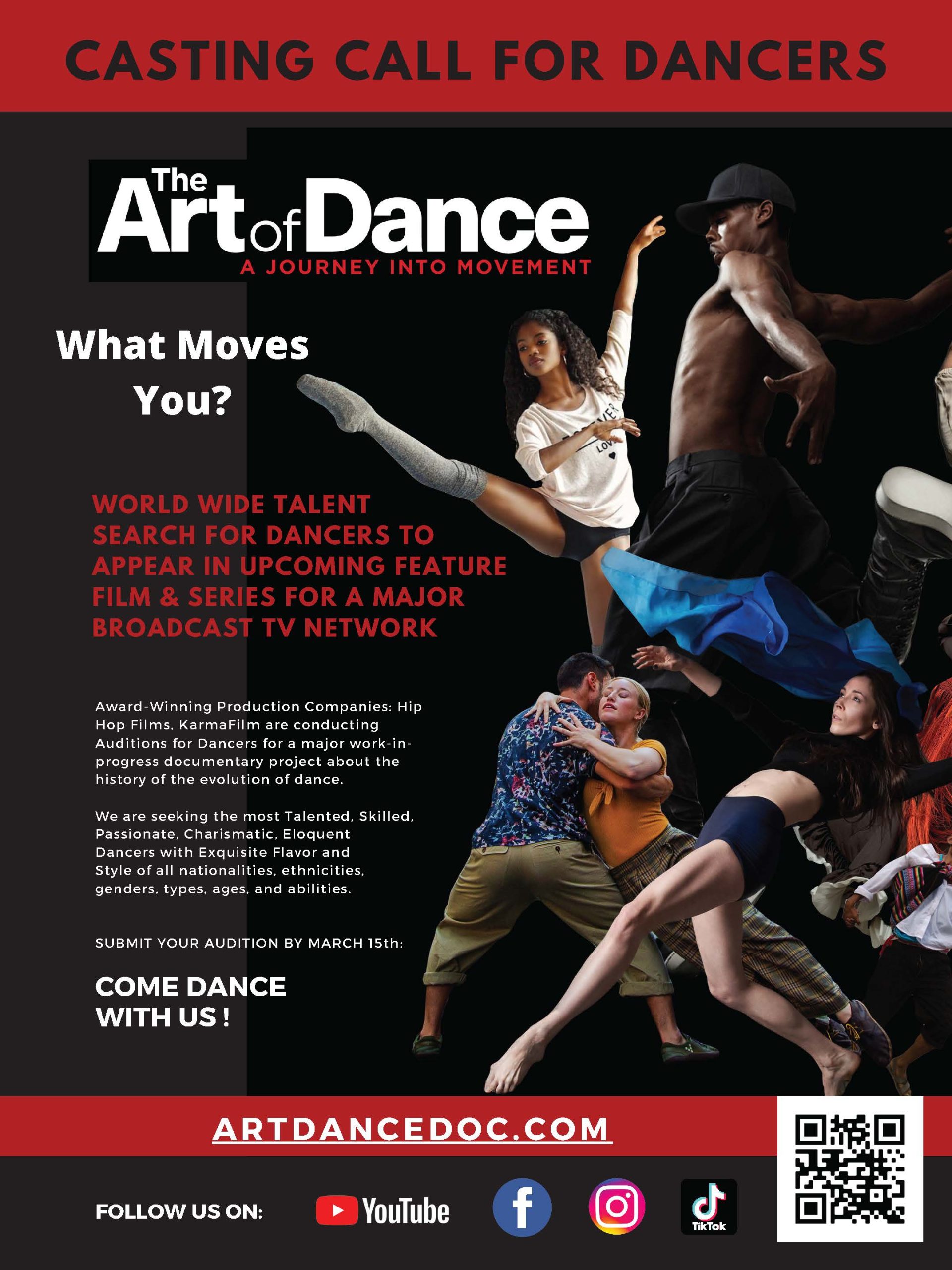 Read more about the article Auditions for Performers in Paris, France and Worldwide for “The Art of Dance”
