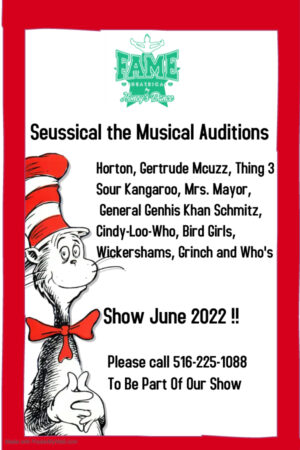 Kids Theater Classes for Production of Seussical in Lynbrook/East Rockaway New York