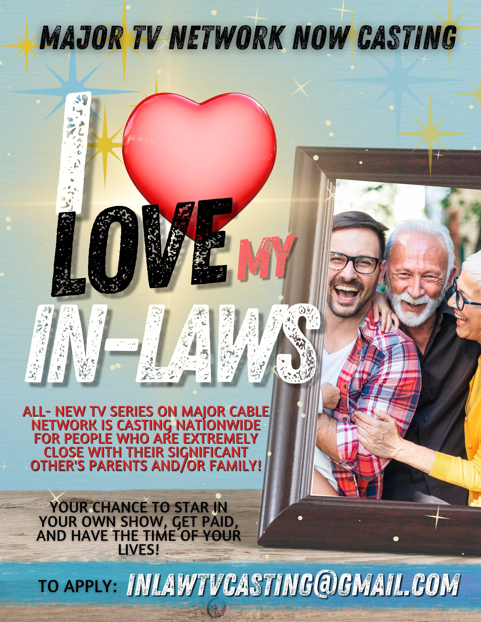 Read more about the article Casting Call for I Love My In-Laws, Nationwide