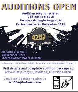 Read more about the article Auditions in Toronto, Canada for “42nd Street”