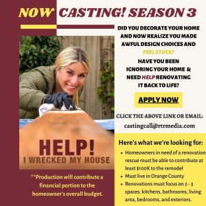 Read more about the article HGTV’s Help I Wrecked My House Season 3 Casting in Huntington Beach, CA