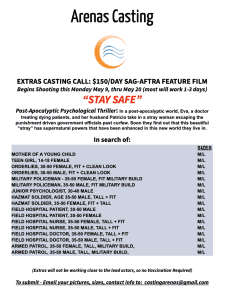Read more about the article Paid Movie Extras Casting Call in Savannah, GA for Feature “Stay Safe”