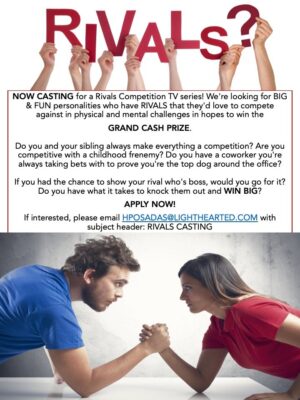 Love a Good Rivalry? Reality Competition Show Casting Call Nationwide