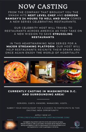 Casting Struggling Restaurants in the Washington, D.C. Area