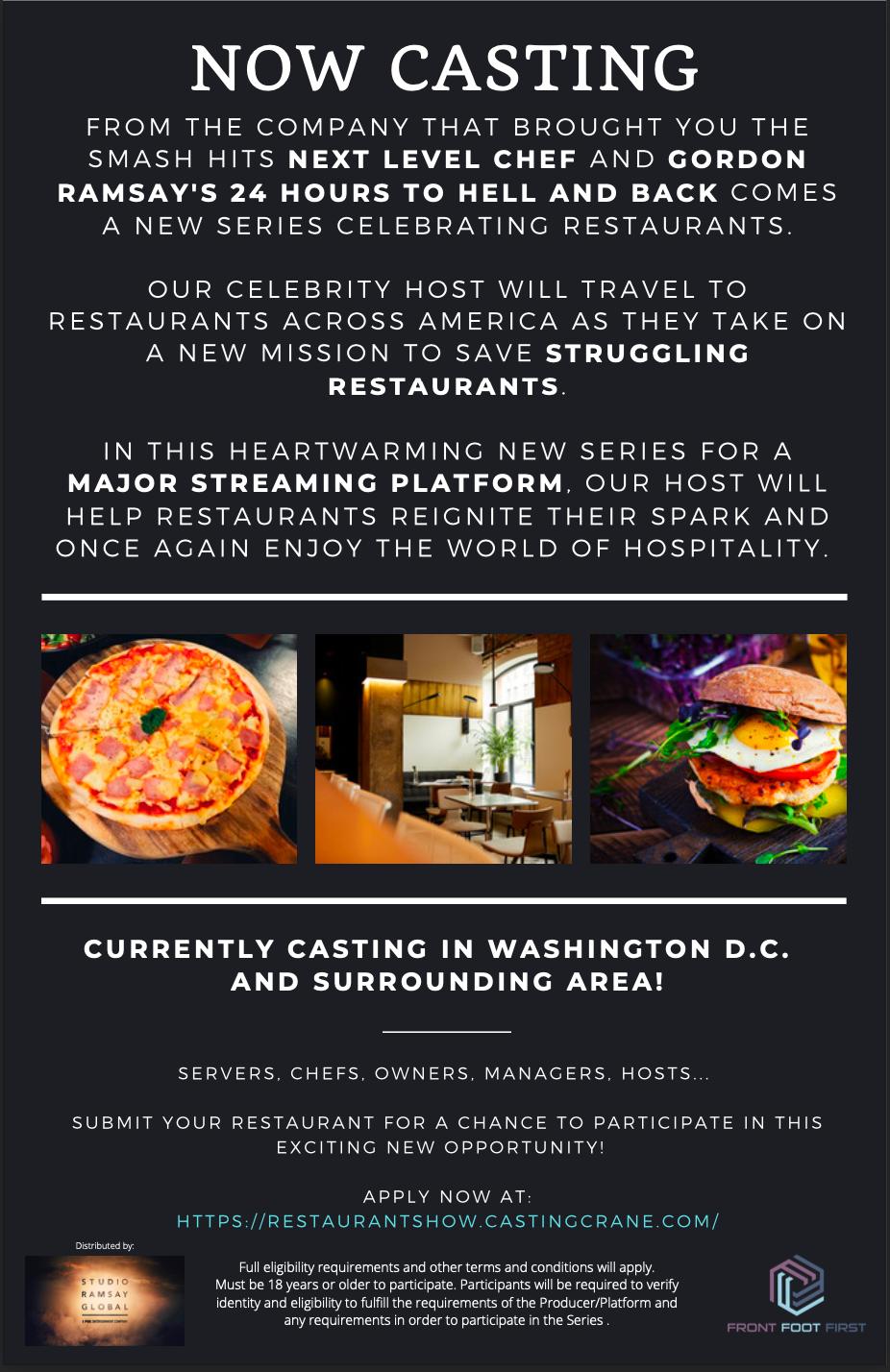 Read more about the article Casting Struggling Restaurants in the Washington, D.C. Area