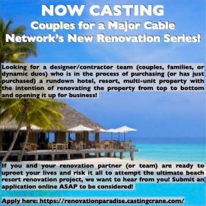 Casting Renovation Teams Planning to Renovate a Resort