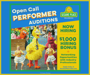 Read more about the article Sesame Street / Sesame Place Open Auditions in Philadelphia Area