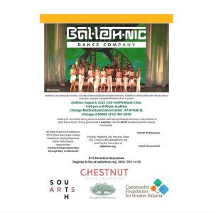 Ballethnic Dance Company in Atlanta Holding Company Dancer Auditions in Chicago